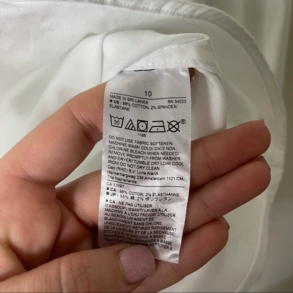 Banana Republic Tailored Non-Iron White Shirt - Picture 6 of 9